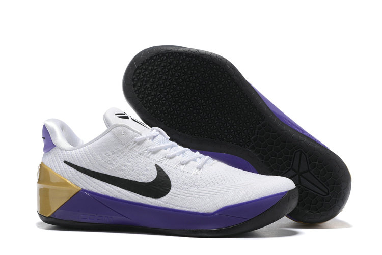 Nike Kobe AD Flyknit White Black Purpel Basketball Shoes